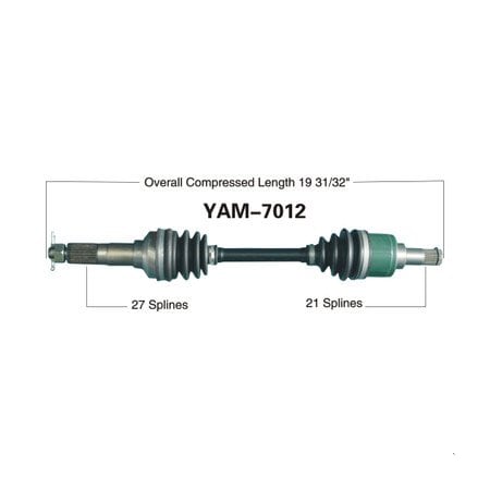 Wide Open OE Replacement CV Axle for YAM FRONT YFB250FW/YFM350FW/YFM400F YAM-7012